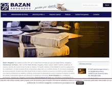 Tablet Screenshot of bazanabogados.com